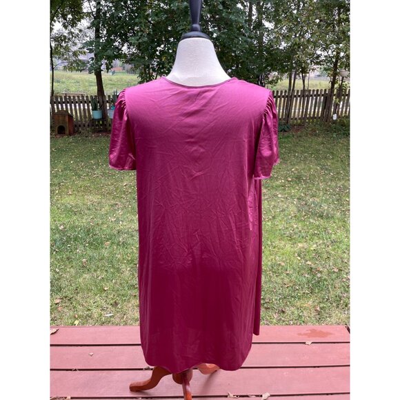 Vanity Fair Womens Pink Satin Nightgown Size L Nylon Vintage - Picture 4 of 7